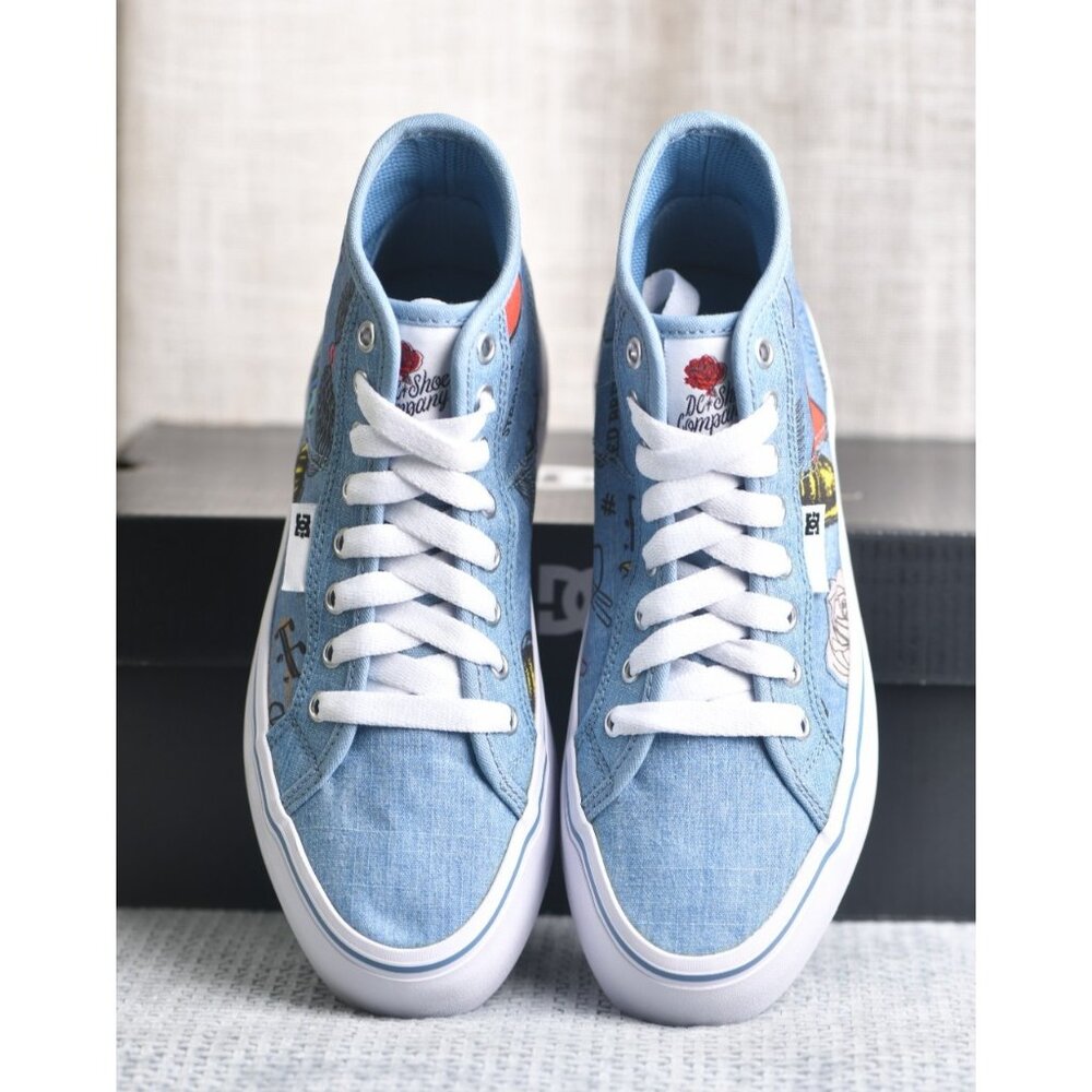 New! Size: 5.5 Women | Dolce & Gabbana Manual Hi Platform | Denim Color - Picture 7 of 15